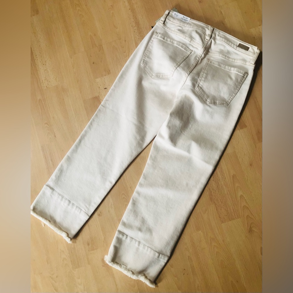 New Liverpool Los Angeles Cream cropped Jeans - Picture 9 of 12